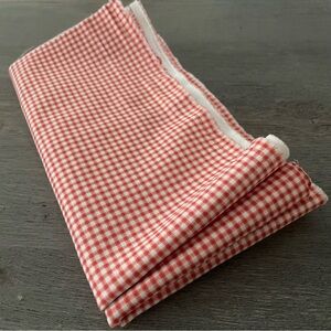 Riley Blake Red and White Gingham Scrap Fabric